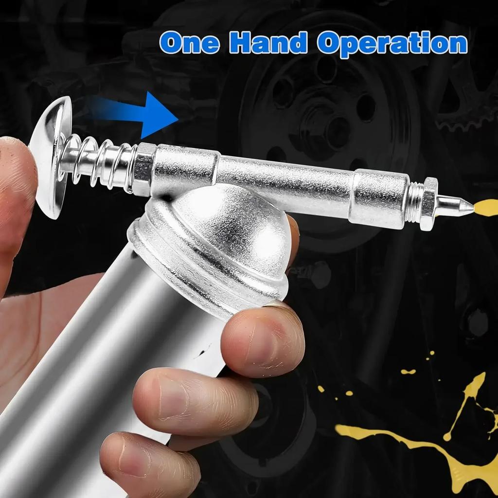 80cc Mini Manuelle Fettpresse 1000psi Ausgang Hochdruck Ölinjektor Handgehaltene Fettpresse Handgehaltene Ölmaschine Handwerkzeuge