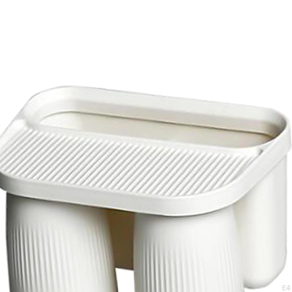 Toothbrush Cup Holder Organizer with Magnetic Punch Free