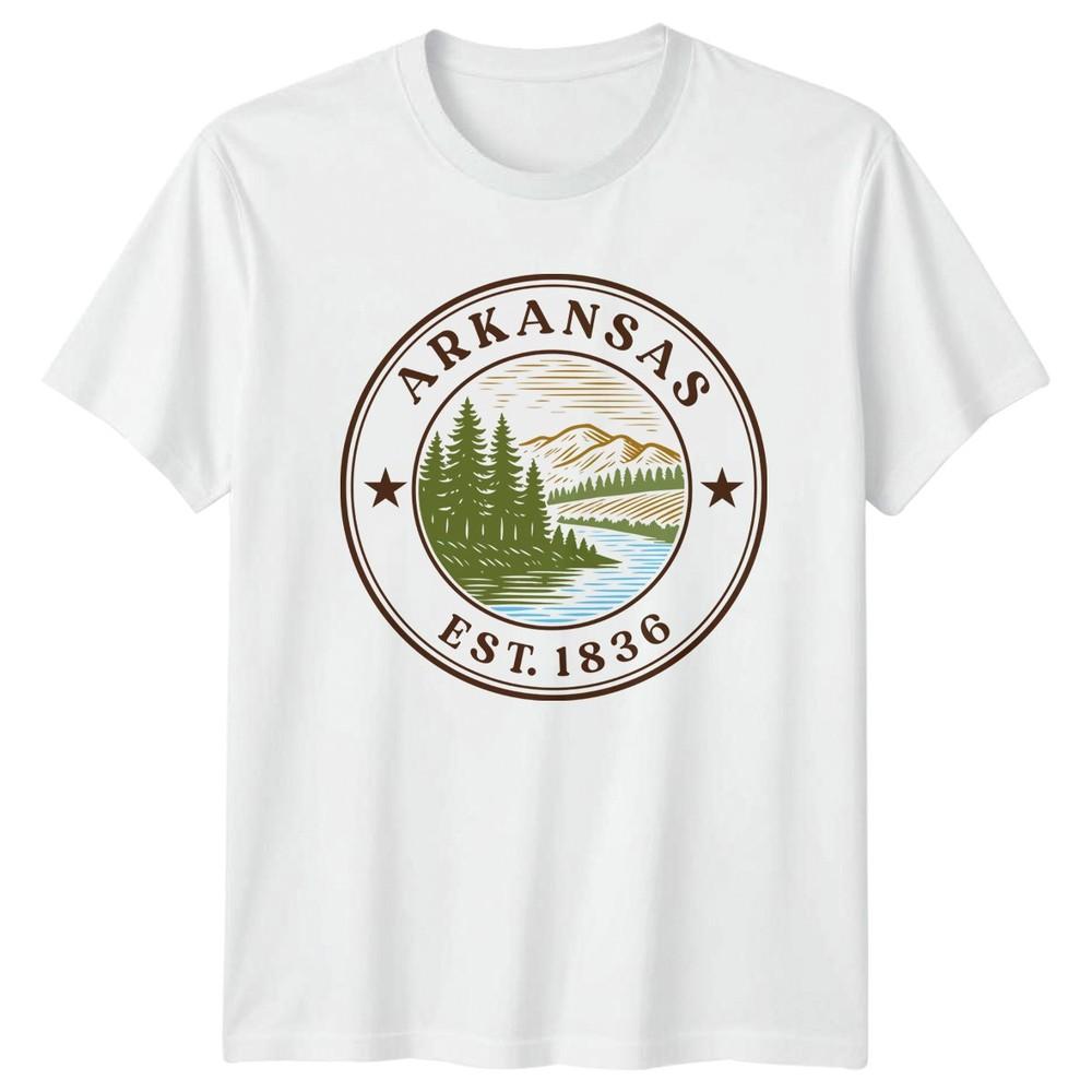 Arkansas Est 1836 TShirt Vintage State Pride Souvenir Gift For Him And Her S