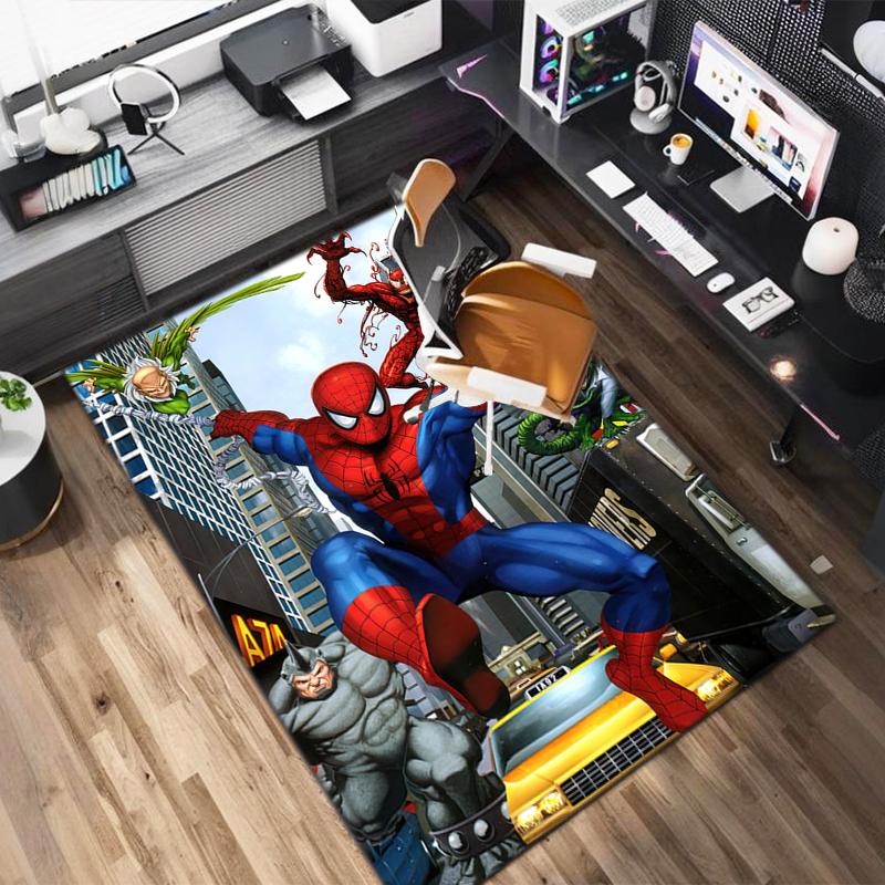 1PC Spider-Man Rug - home decoration Carpet For Living Room Bedroom Flooring Computer Chair Area Rug