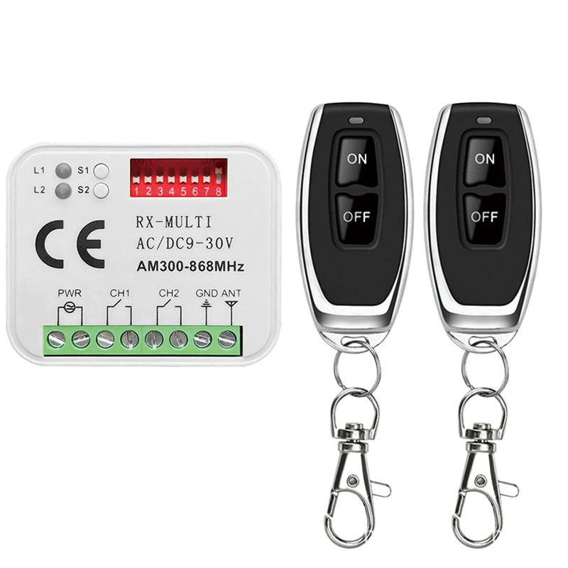 Multi-frequency Wireless Remote Control Switch RX-MULTI 300-868MHz Receiver for Garage Door and Barrier Gate Access Control
