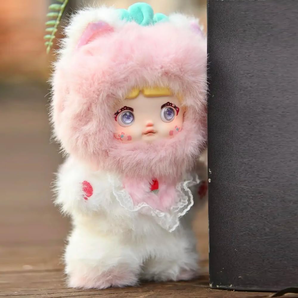 Nommi Fruitful and Tasty Series Officially Licensed Plush Doll Fruit and Animal Precise Premium Fluffy Material Rotating Eyes for Changing Expressions