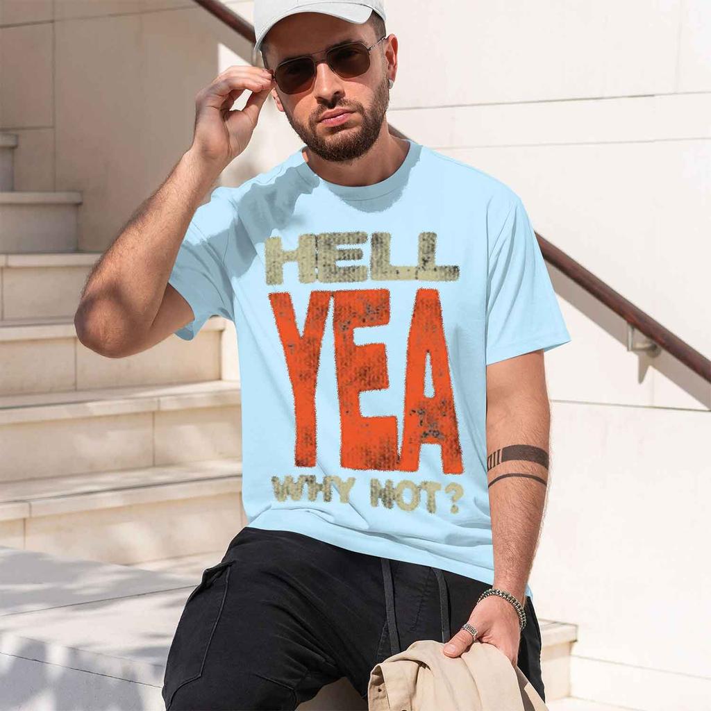 Coolmind X0074 Hell Yeah Attitude Hell Spirit Graphic Tee Exclusive Unisex Tshirt Streetwear T Shirt For Unisex Tee Shirt 2026 New Mod