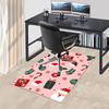 Christmas Santa Claus Chair Mat - Anime Cartoon Design, Non-Slip Carpet for Office, Home Decor, Living Room, Bedroom, Gaming Room & Dormitory.R097