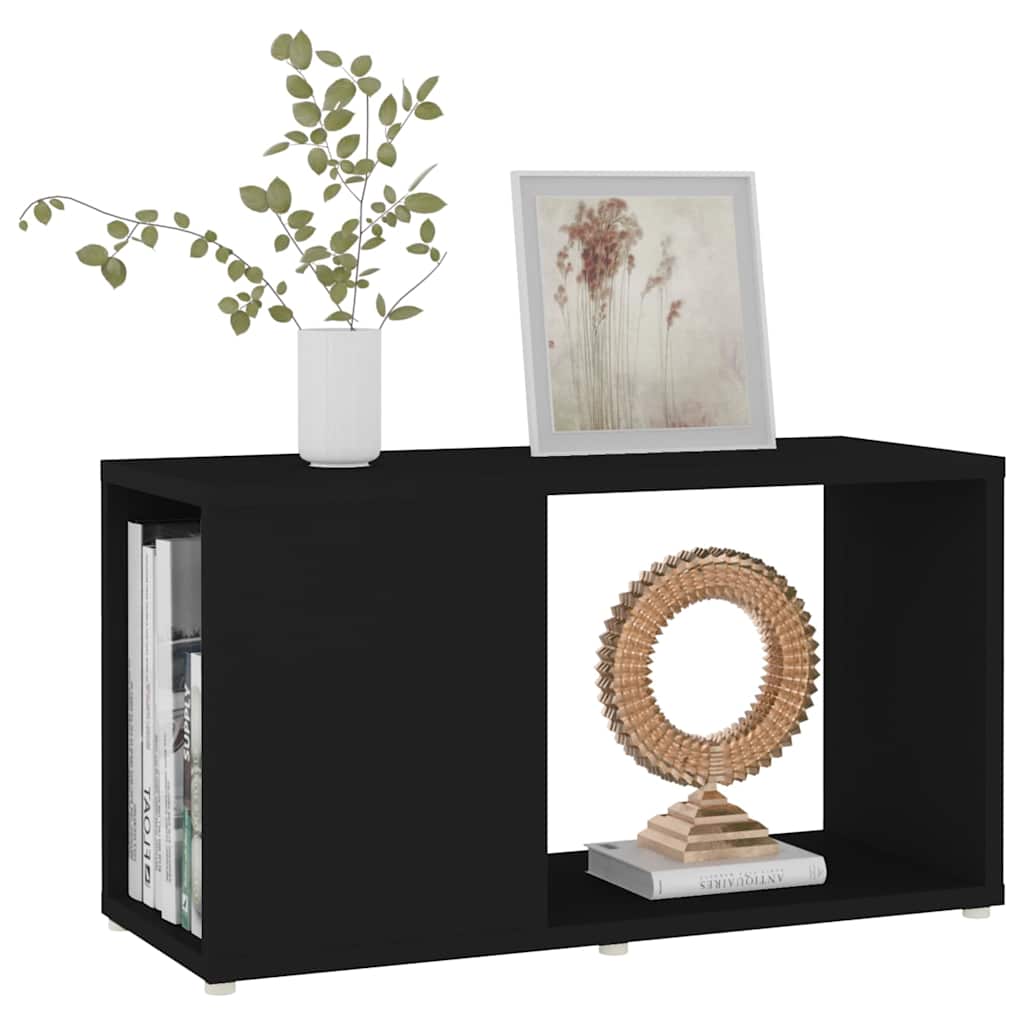 TV Stand Black 60 X 24 X 32 Cm Particleboard
