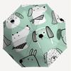 1PC Dog Pattern Umbrella-8-Rib Reinforced, Automatic Open, Lightweight & Durable, Cute Fashion Accessory for Outdoor-P91