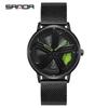 Sanda Meilleure Vente 1088 Montre pour Adolescent: Personnalisé, Cadran Rotatif 3D, Tendance, Quartz Étanche.