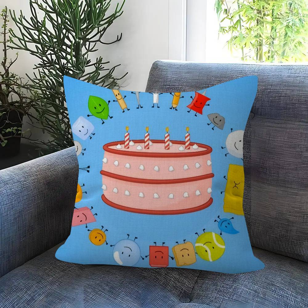 Bfdi Battle For D-Dream Island Pillowcase Toon Gift Cushion Cover Bedroom Home Sofa Chair Seat Decor Pillow Case
