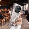 Etui silikonowe 3D z perłowym motylem, odporne na wstrząsy, platerowane, dla Huawei Honor X70i X60 X60i X50 X50i X40 X40i X30i Pro X9A X9B X8B X8C