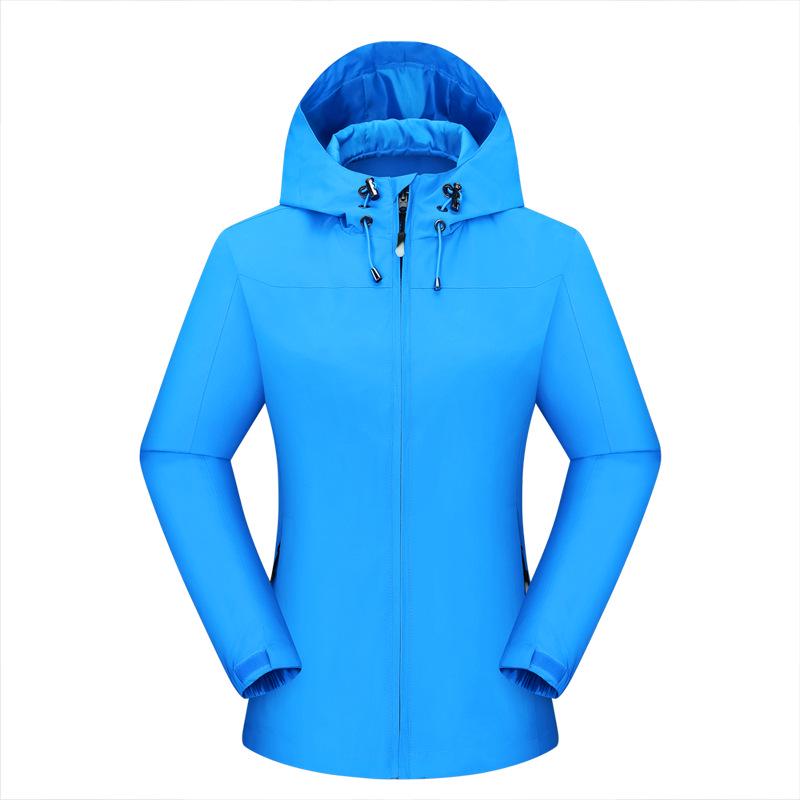 

Unisex Solid Color Waterproof Windbreaker for All Seasons - Single Layer Outdoor Jacket 4XL