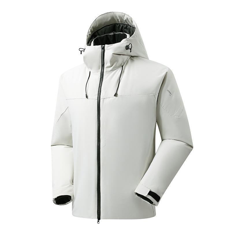 Graphene hooded cotton clothes for men with fleece in winter thickened warm cotton clothes outdoor charge cotton clothes and cotton clothes