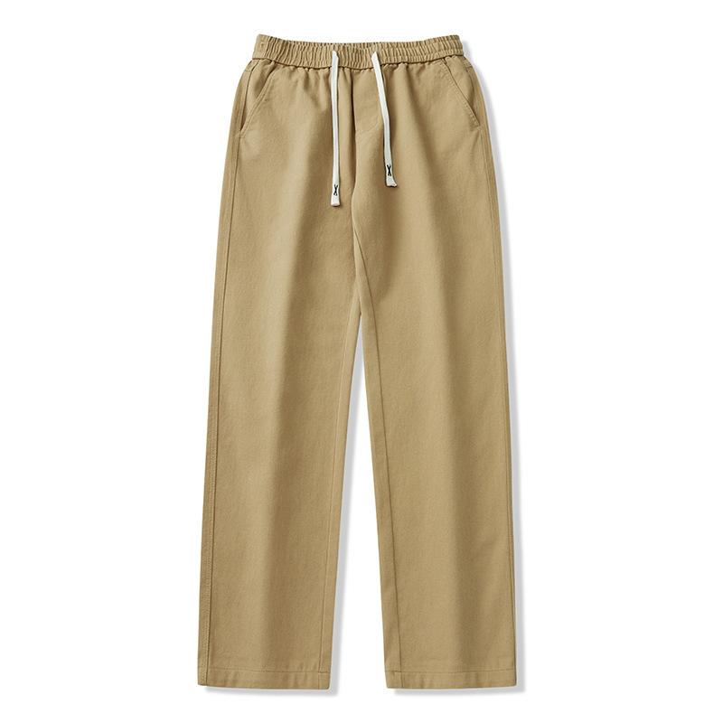 Mingge | Retro trend pure cotton tooling casual pants men's ins trendy brand simple and versatile straight trousers