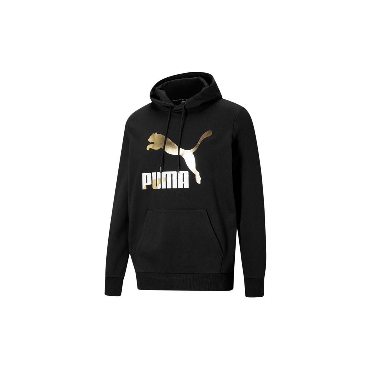 Men s PUMA Classics Bronzing Logo Printing Sports Black 531370-01 S