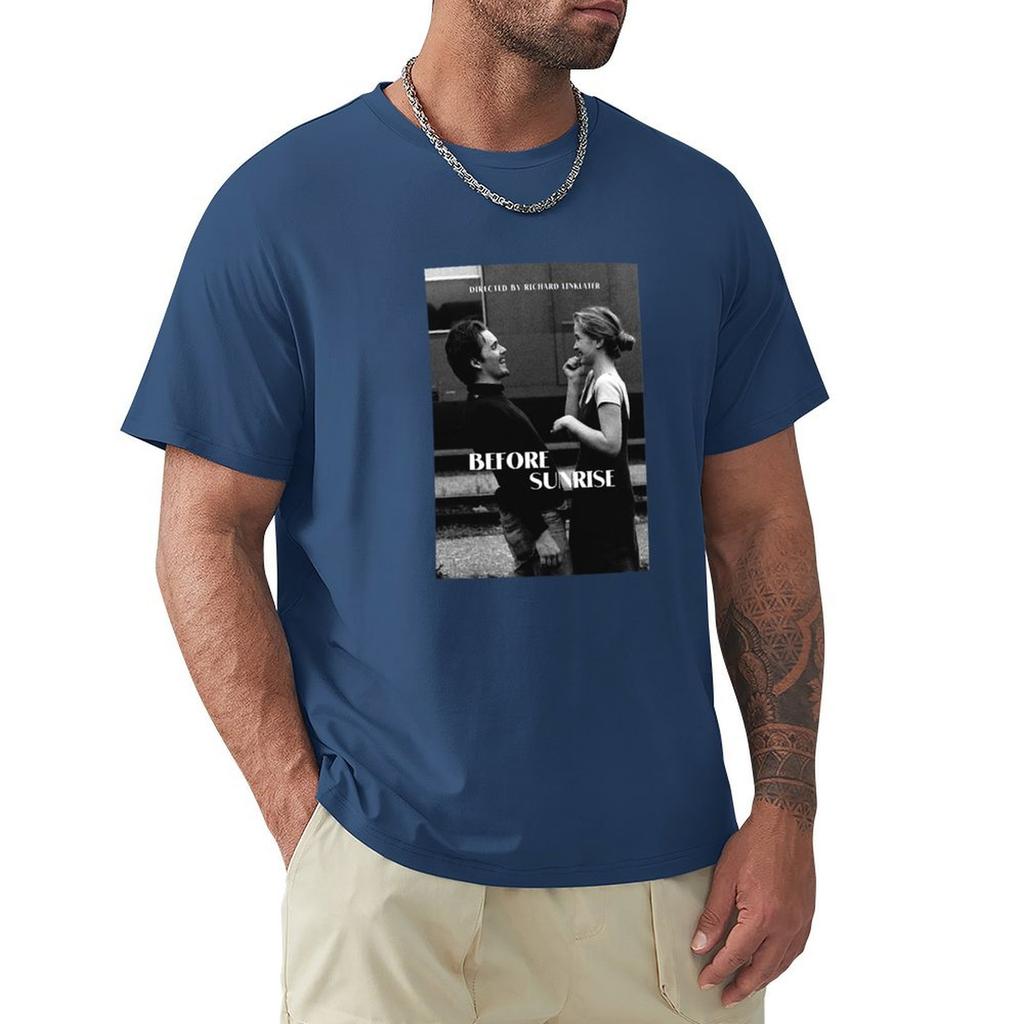 Przed Wschodem Słońca Zachód Słońca Północ T-shirt Oversize z Graficznym Nadrukiem Street Wear Sublime Blanks Odzież Męska