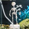 Étanche Écologique Squelette Halloween Aquarium Squelette Dansant, Mouvement par Bulles Articulations Mobiles Décoration Ornement Horreur Sous-Marine, Réaliste