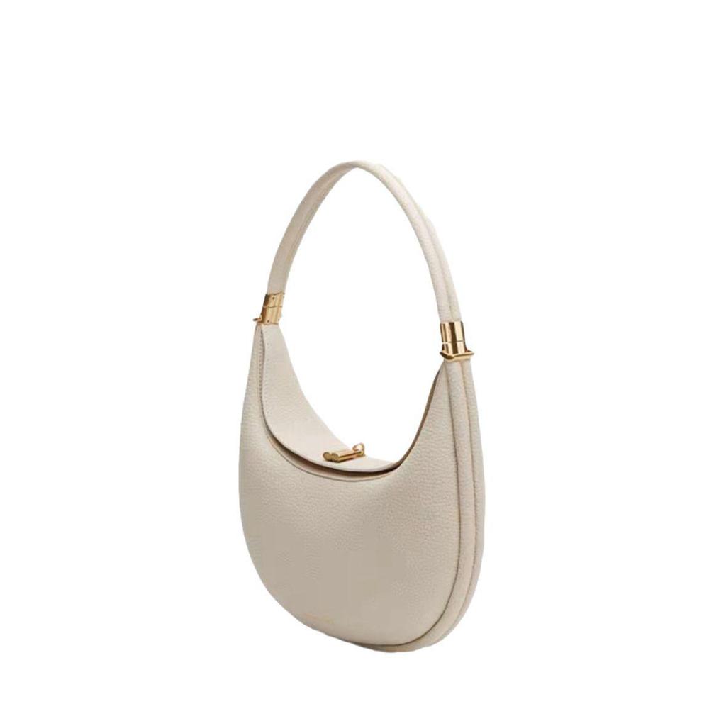 Elegant High-End Versatile Women's Shoulder Bag - Solid Color, Fashionable Commuter Handbag