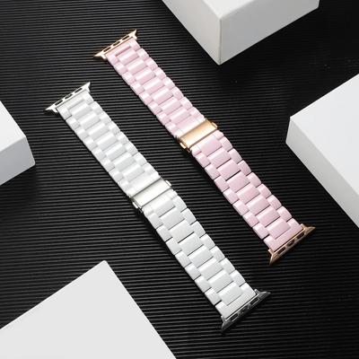 Ceramic Strap for Apple Watch Band 44mm 40mm 42mm 38mm Accessories Butterfly Buckle Bracelet for iWatch Series 6 Se 5 4 3 Loop