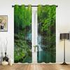 Beautiful Mountain Rainforest Waterfall Window Curtains For Living Room Luxury Bedroom Decor Drapes Kitchen Window Treatments