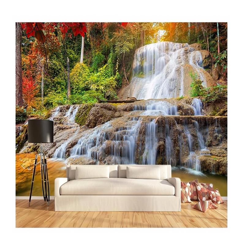 

Maple Forest Rock Falls Art Wall Mural Bedroom Living Room Background Wallpaper 200 cm(W) x 140 cm(H)