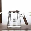 750ml Tea Pot with Infusers Heat Resistant One-button Filtering Teapot  Drinkware