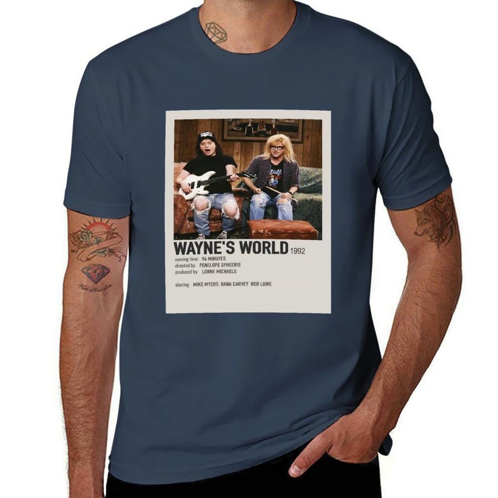 The Lazy Way To Waynes World Tshirt Large Size Loose Casual Tee