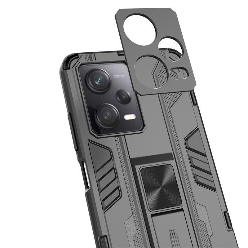 Für Redmi Note 12 Pro 5G Hülle Magnetische Autohalterung Ständer Armor Handyhüllen Für Xiaomi Redmi Note12 Pro Plus Kameraschutzhülle