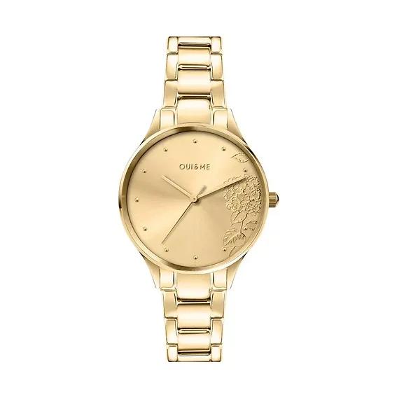 Oui & Me Petite Bichette Acier Inoxydable Ton Or Quartz ME010218 Montre Femme jaune