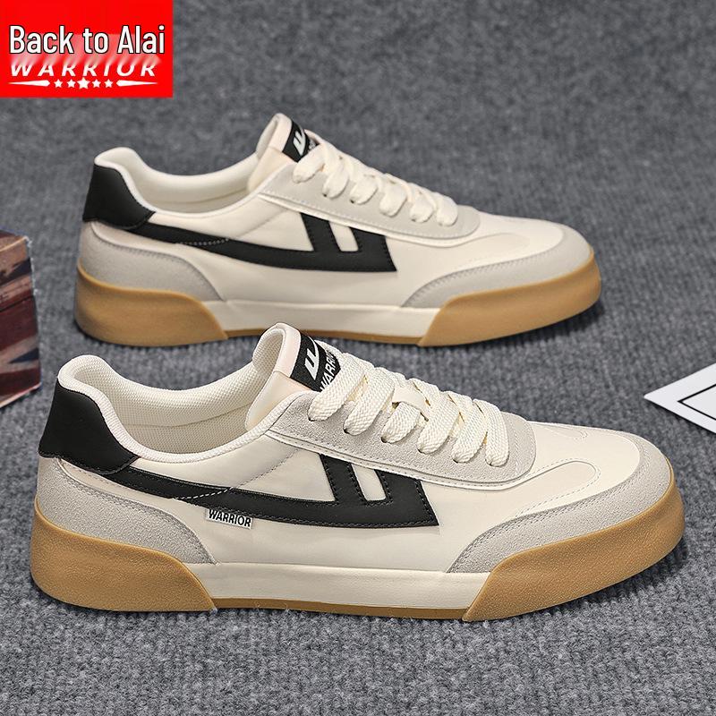 Scarpe da Ginnastica in Tela Unisex Warrior: Sneakers Casual Bianche Versatili Autunno/Inverno per Uomo e Donna, Stile Sportivo Trendy. cm