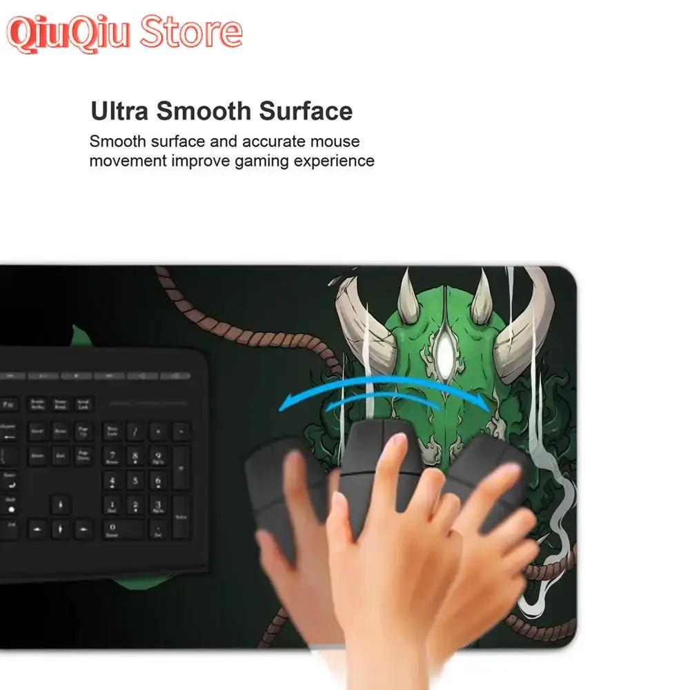 Ghost Warrior Mouse Pad Anime XXL Gaming Accessories Office Gamer Keyboard Desk Mat Non-Slip Laptop Large Mask Mouse Pads