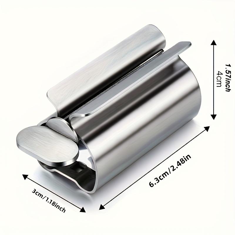 Stainless steel toothpaste squeezer - hygienic and labor-saving, 304 stainless steel, easy to roll design