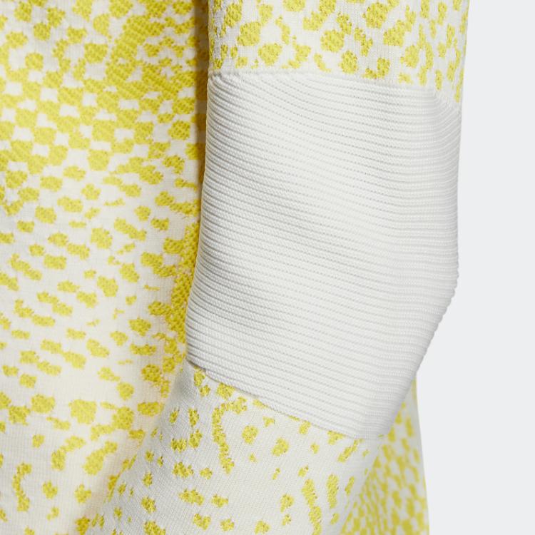 

Adidas Женский свитер Slim Fit с круглым вырезом и длинными рукавами, желтый HM7628 S