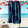 Star Pattern Blue and Green Design Beach towel quick-drying for travel outdoor sports jogging beach and swimming
