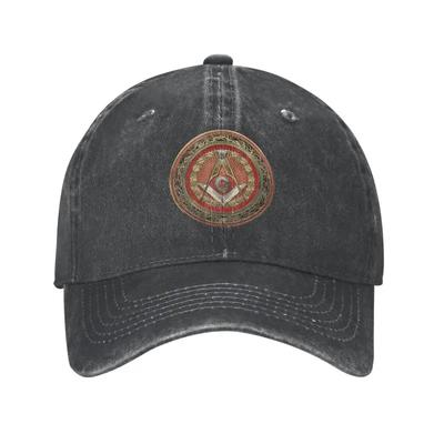 Custom Cotton Freemason Logo Baseball Cap Women Men Adjustable Masonic Mason Freemasonry Dad Hat Sports