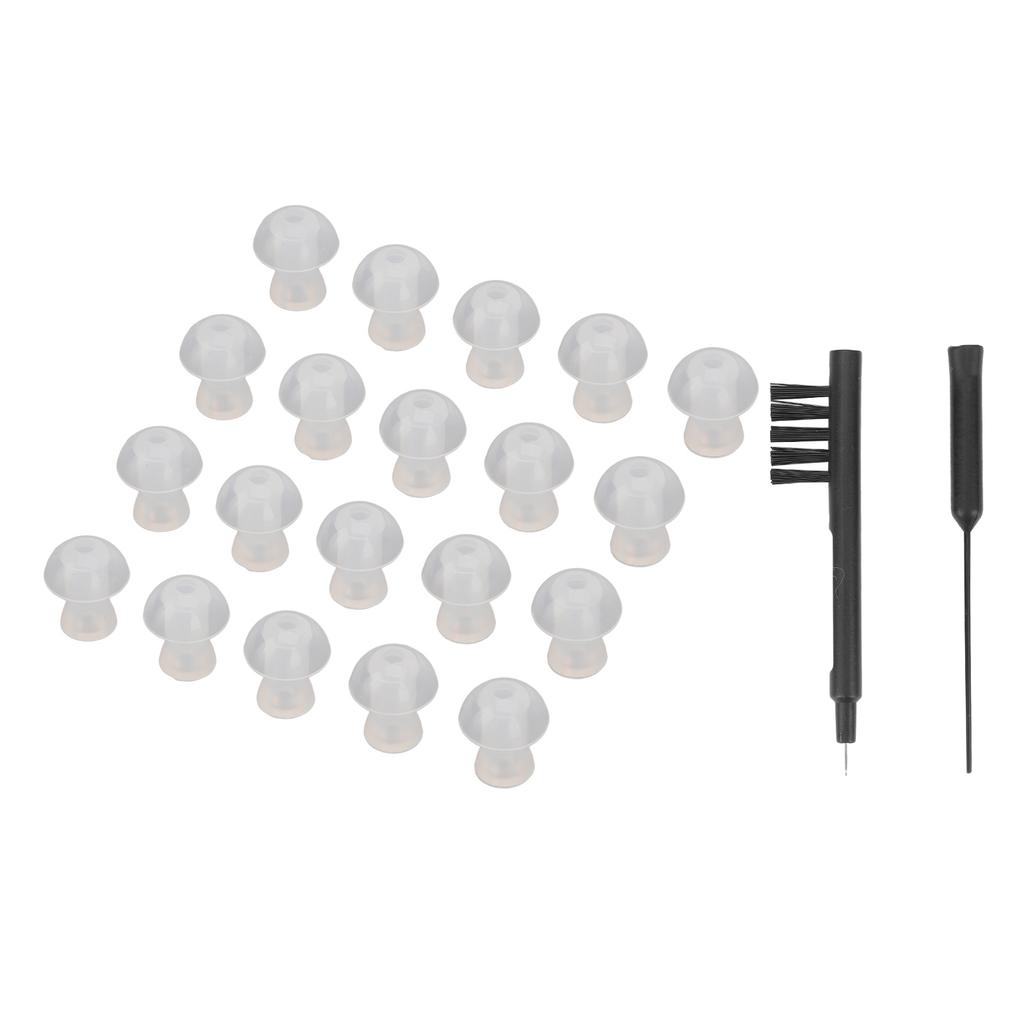 Set Domuri pentru Aparat Auditiv, Vârfuri pentru Ureche, Dopuri pentru Urechi, Accesorii pentru Instrument de Curățare Aparat Auditiv cu