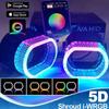 3inch Headlight Universal Shrouds Bi-Xenon Bi-LED Projector Lens Car Styling Retrofit Cover Turn Signal DRL Mask