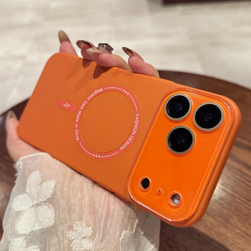 Full Glass Camera Protection Magnetic Wireless Charging Case For iPhone 17 16 15 14 13 12 11 Liquid Silicone Soft Matte Cover