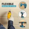 1-11PCS Tool Drill Mount Holder Compatible for Makita 18V Li-ion Drills, Heavy Duty ABS Tools Wall Dock Hanger for Workshop