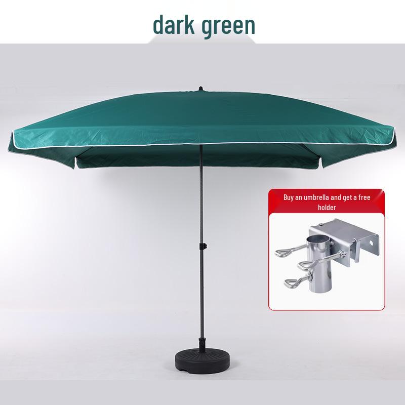 Stor kommersiell fyrkantig uteplatsparasoll – Anpassningsbar logotyp, utomhus strandparasoll