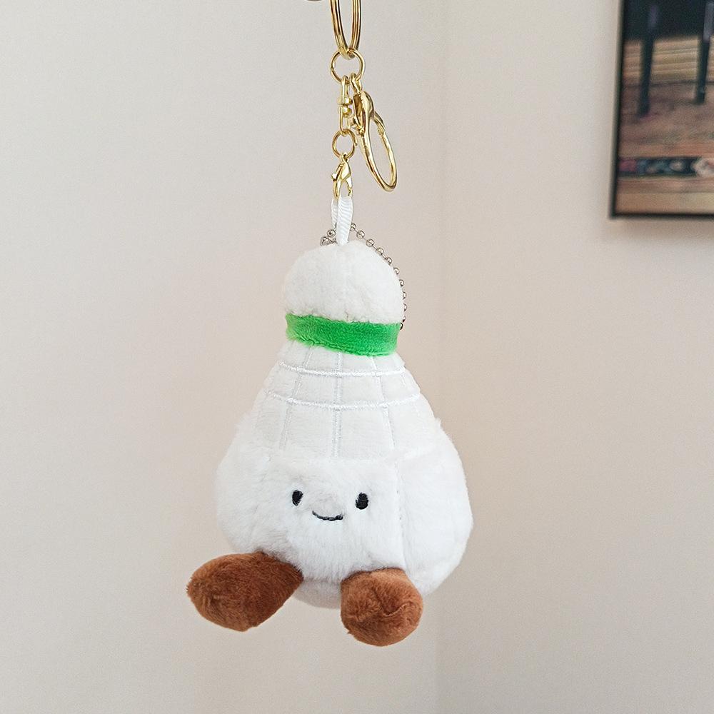 Fun and Cute Series Basketball Badminton Dolls School Bag Pendant Decoration Plush Doll Couple Car Keychain