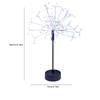 Mini Table Starburst Silver Lights Battery & USB Operated LED Christmas Starburst Firework Lamp for Xmas Party Home Decor