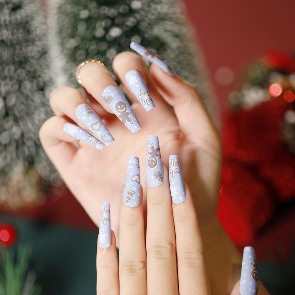 Christmas Manicure Collection: Press-On False Nails & Nail Stickers