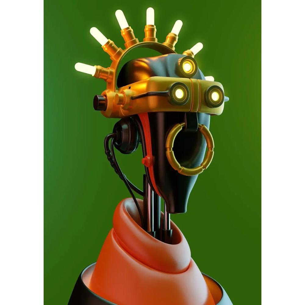 Realistické Abstraktní Roboti Surrealismus Plakáty Cool Robot Kněz Moderní Tisky Plátno Nástěnné Umění Obrázky Domácí Obývací Pokoj Dekor