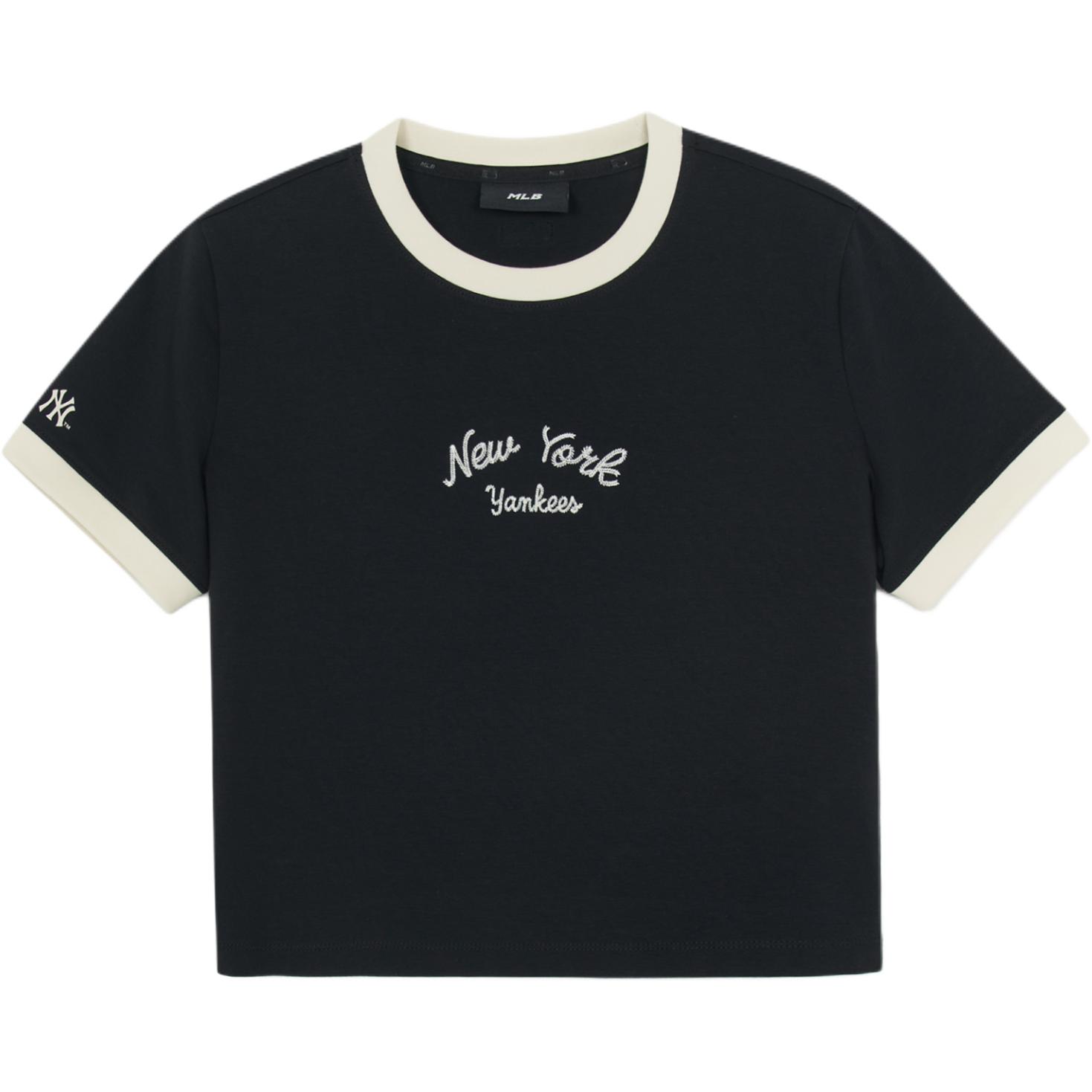 

New MLB T Shirts Women s Black 3FTSV0254-50BKS S