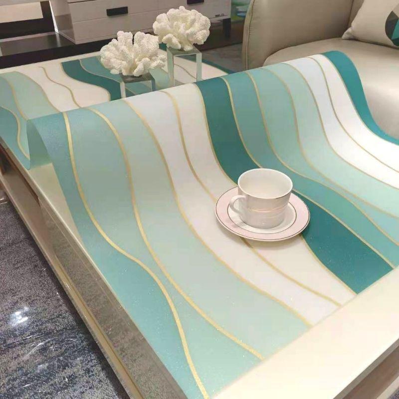 

Водонепроницаемый коврик ПВХ Пластиковый коврик для журнального столика Маслостойкий противоожоговый коврик для стола, не требующий стирки Скатерть Хрустальная пластина Шкаф для телевизора Прозрачный коврик 60*120cm