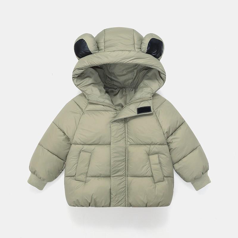 Winter Kids' Down Cotton Jacket - Thickened Velvet Outerwear for Boys & Girls