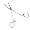 Stainless Steel Pet Dog Cat Ear Hair Tweezers Curved Tip Cleaning Clamp