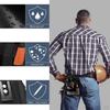 Technician's Clip On Tool Pouch, Waist Work Pouch with 5 Pockets for Electrician
