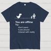 Funny offline Unisex Cotton Summer Casual Cool Loose T-Shirt