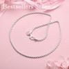 Colier lanț frânghie 925 Argint Sterling 2mm 16-30 inch pentru Bărbați și Femei, Accesoriu Modă Petrecere Hip Hop