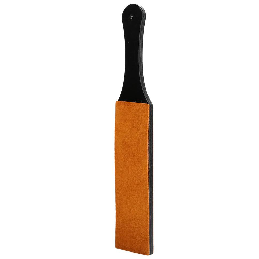 Double-Sided Leather Sharpening Strop Knife Blade Sharpener Home Sharpening Tool(Large Size )